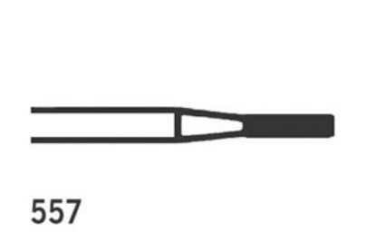 Bur Tungsten Carbide Jet (Kerr)) Straight Fissure Cross Cut Fg 557 Iso 010 x 5