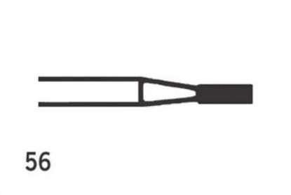 Bur Tungsten Carbide Jet (Kerr) Straight Fisuure Fg 56 Iso 009 x 5