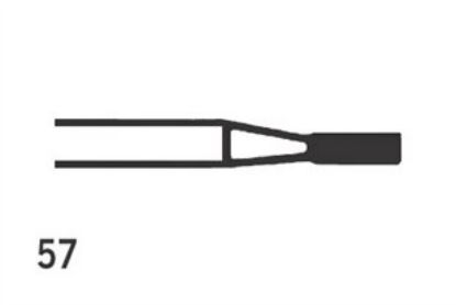 Bur Tungsten Carbide Jet (Kerr) Straight Fisuure Fg 57 Iso 010 x 5