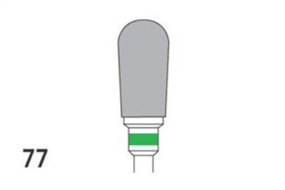 Bur Tungsten Carbide (Unodent) Acrylic Trimmer Plain Cut C Hp 77 Iso 060 x 1