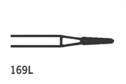 Bur Tungsten Carbide Jet (Kerr) Taper Fissure Long Fg 169L Iso 009 x 5