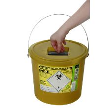 Sharps Bin+Lid 7Ltr Eco Yellow