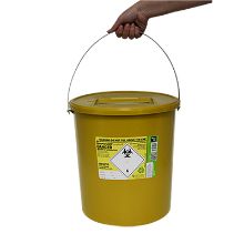 Sharps Bin+Lid 22Ltr Eco Yellow