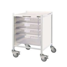 Trolley Vista 40 (Sunflower) 3 Single/1 Double Clear Tray