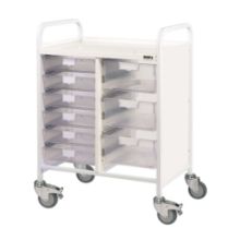 Trolley Vista 60 (Sunflower) 6 Single/3 Double Clear Trays