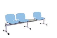 Chair Visitor Venus Modular 3 Seat/1 Table Vinyl Anti-Bacterial Upholstery Cool Blue