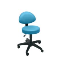 Stool Examination (Sunflower) Back Rest Castor Base Sky Blue