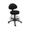 Examination Stool (Sunflower) With Back Rest, Foot Ring And Castor Base - Various Colours Available